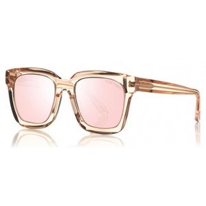 Tom Ford - Sari Sunglasses - Squared Acetate Sunglasses - Pink - FT0690